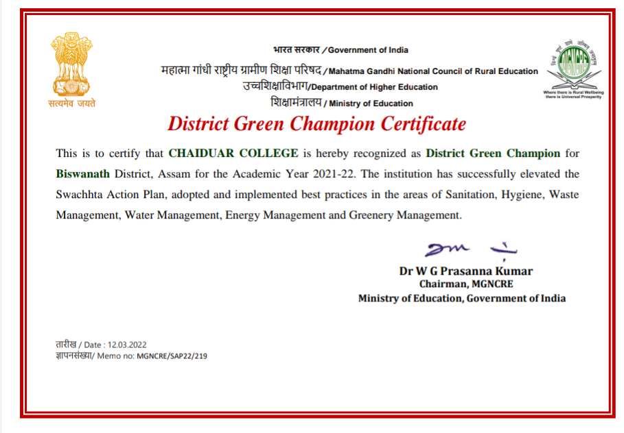 College Achievements