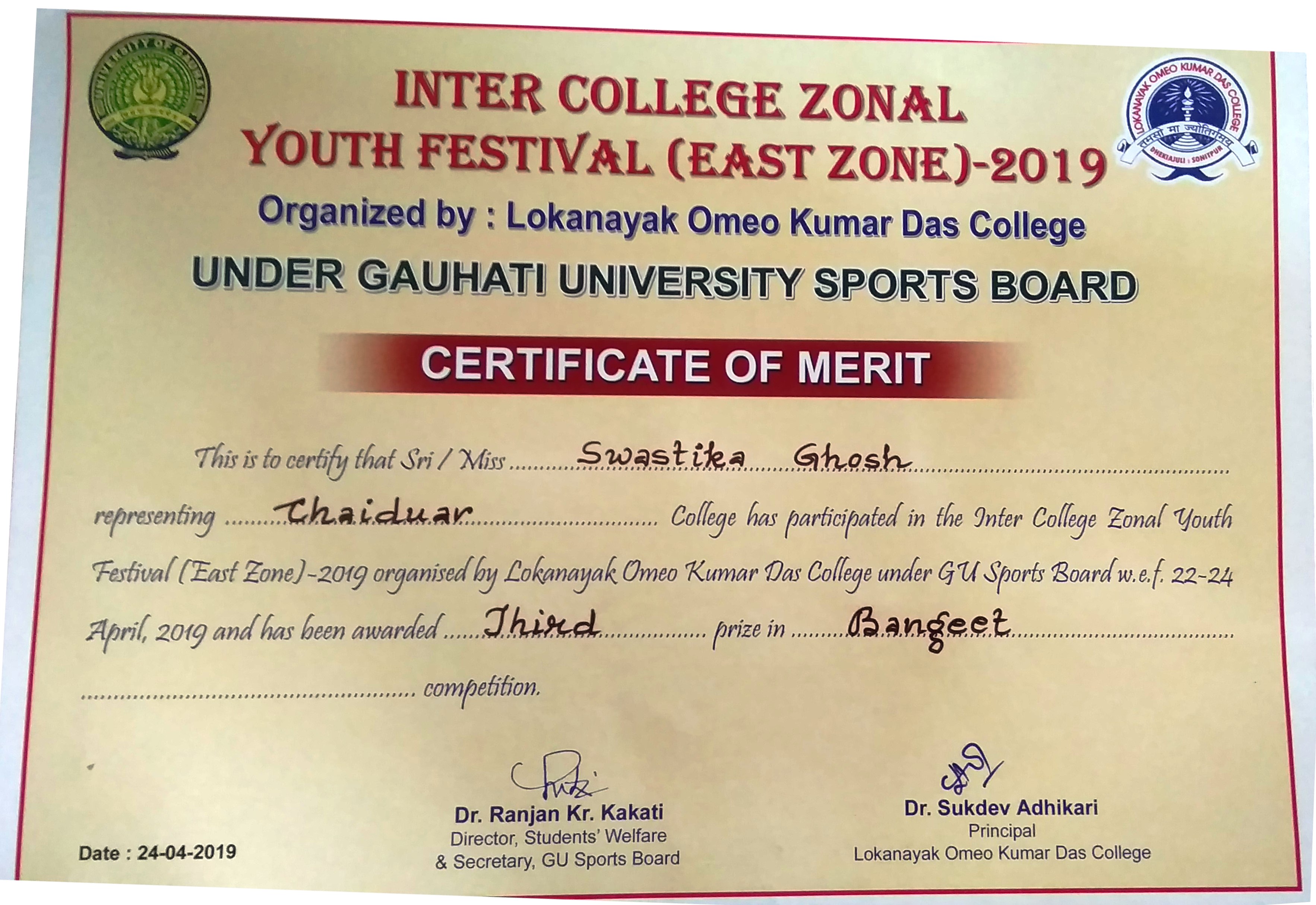 College Achievements